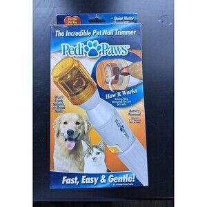 173 The Incredible Pet Nail Trimmer Pedi Paws Dog & Cat Nail File 2 C Batteries